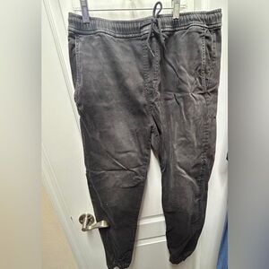 American Eagle Black Sweatpants Relaxed Fit
